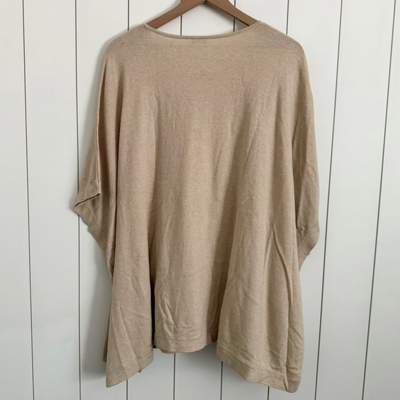 J. Mclaughlin Abigail Cashmere Blend Poncho Sweater - Picture 4 of 4